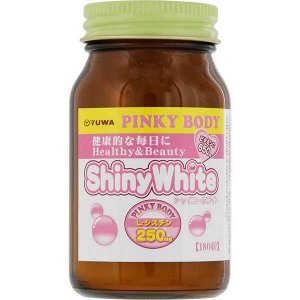 005692 "Yuwa" Биологически активная добавка к пище "Шайни уайт Пинки Боди" 250 мг (180 таблеток) 1/20