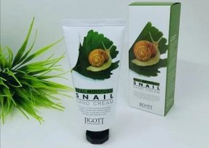 280764 "Jigott" Real Moisture Snail Hand Cream Увлажняющий крем для рук с экстрактом слизи улитки 100 мл 1/100