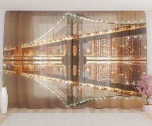 Фототюль Великолепный ночной мост