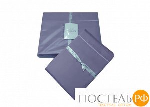 Простынь "EMBROIDERY" сатин с вышивкой фиолет (245*285) (Maison Dor)