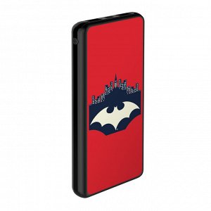 Внешний АКБ 10000 mAh, 2 USB,  1 MICRO, 2,1A, Li-pol, черный, Batman03, Deppa