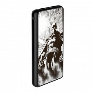 Внешний АКБ 10000 mAh, 2 USB,  1 MICRO, 2,1A, Li-pol, черный, Batman14, Deppa