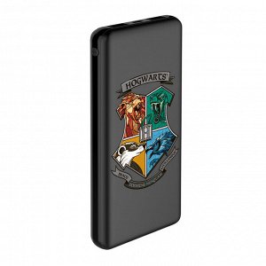 Внешний АКБ 10000 mAh, 2 USB,  1 MICRO, 2,1A, Li-pol, черный, HP Hogwartz 02, Deppa