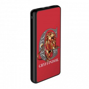 Внешний АКБ 10000 mAh, 2 USB,  1 MICRO, 2,1A, Li-pol, черный, HP Gryffindor  02, Deppa