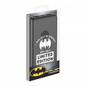 Внешний АКБ 10000 mAh, 2 USB,  1 MICRO, 2,1A, Li-pol, черный, Batman black, Deppa