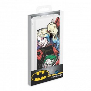 Внешний АКБ 10000 mAh, 2 USB,  1 MICRO, 2,1A, Li-pol, белый, Harley quinn 2, Deppa