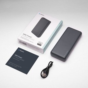 Внешний АКБ NRG Power 20000 mAh, 2.1A, 2xUSB, компактный, серый, Deppa