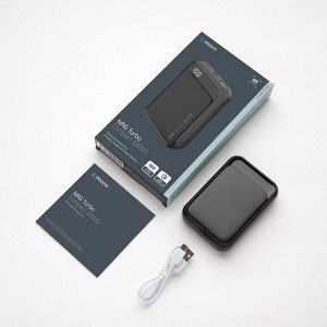 Внешний АКБ NRG Turbo Compact LCD 10000 mAh, QC 3.0, PD 18W, черный, Deppa