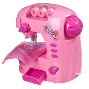 Игр. пластм. швейная машинка Bondibon «Я УМЕЮ ШИТЬ», нежно-розовая, BOX