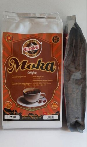 Кофе натуральный жареный в зернах Мокко 500 гр. VietDeli