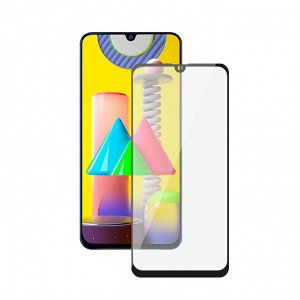 Защитное стекло 3D Full Glue для Samsung Galaxy M31 (2020), 0.3 мм, черная рамка, Deppa