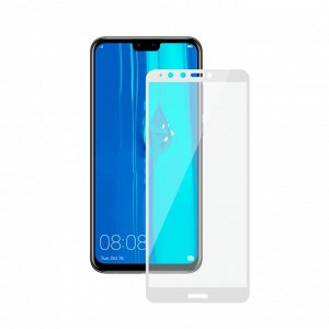 Защитное стекло 3D для Huawei Y9 2018, 0.3 мм, черная рамка, Deppa