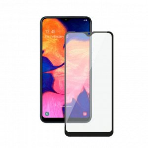 Защитное стекло 3D Full Glue для Samsung Galaxy A10 (2019), 0.3 мм, черная рамка, Deppa