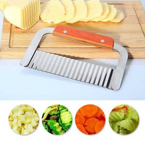 Рифленый нож для фигурной нарезки овощей и фруктов
