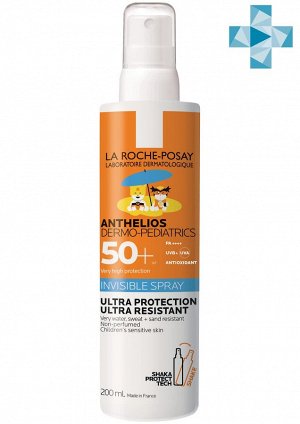 Ля Рош Позе Невидимый спрей для лица и тела Anthelios-21 Dermo-pediatrics SPF 50+/PPD 36, 200 мл (La Roche-Posay, Anthelios)