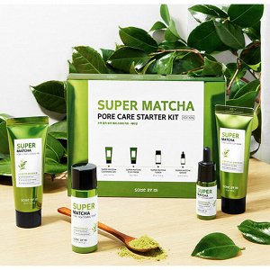 Some by mi Super Matcha Pore Care Starter Kit Набор миниатюр с Матча (4 предмета)