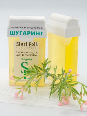 Аравия Start Epil Набор для шугаринга( Сахарная паста для депиляции в картридже "Средняя" 100 гр + полоски для депиляц (Aravia professional, Spa Депиляция)