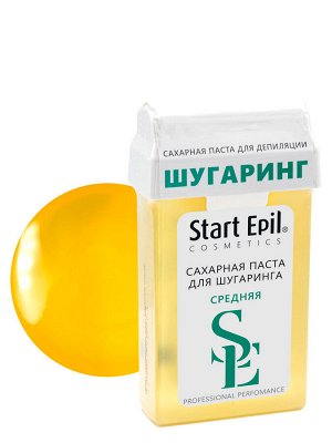 Аравия Start Epil Набор для шугаринга( Сахарная паста для депиляции в картридже "Средняя" 100 гр + полоски для депиляц (Aravia professional, Spa Депиляция)