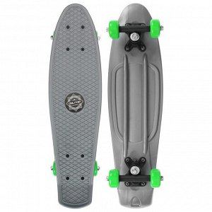 Скейтборд 56 х 15 см, колеса PVC 50 мм, пластиковая рама, цвет серый