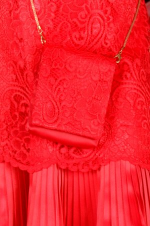 Платье дев. третьего слоя Келен красный арбуз