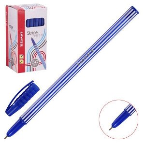Ручка шарик "Luxor Stripes" 0.55 мм синяя 1/50 арт. 31131