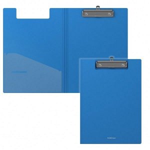 Папка планшет "ErichKrause Matt Classic" с верхним прижимом синий 1/4 арт. ЕК45982