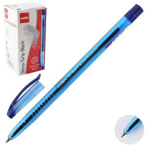 Ручка шарик "Cello Slimo" синяя 1.0мм 1/50 арт. 141236