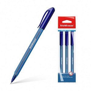 Ручка шарик "ErichKrause U-18 Ultra Glide Tehnology" 0.7мм синяя в упак. 3шт. арт. ЕК-45463