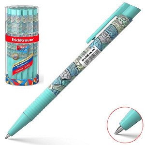 Ручка шарик "ErichKrause ColorTouch.Emerald Wave" автомат., 0.7мм синяя в тубе 1/24 арт. ЕК-50825