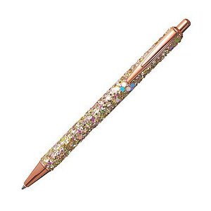 Ручка подар шарик "Mazari To Sparkle-2" автомат 1.0мм синяя, корпус металл.розовое золото 12/144 арт. M-7624-70-rose gold