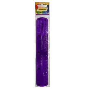 Линейка 20 см "Silwerhof Солнечная коллекция" гибкий пластик фиолет. 1/24 арт. 160180