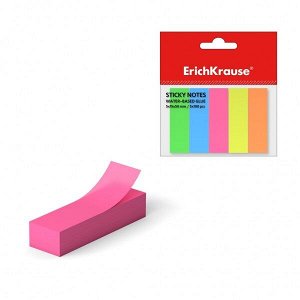 Набор этикеток-закладок "ErichKrause Neon" бумажные 50х15мм, 5цв./500л 1/48 арт. ЕК-37175