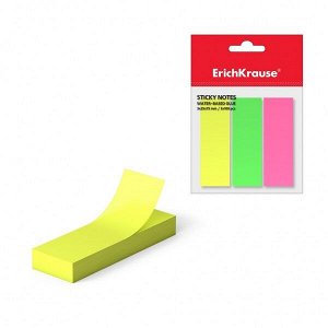 Набор этикеток-закладок "ErichKrause Neon" бумажные 75х25мм, 3цв./300л 1/48 арт. ЕК-37174
