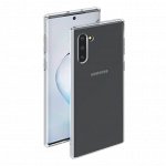 Чехол Gel Case для Samsung Galaxy Note 10, прозрачный, PET синий, Deppa