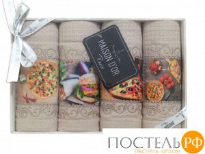 Салфетки "PIZZA DOR" Бежевый (4шт-30*50) (Maison Dor)