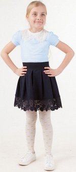 Блузка для девочки с коротким рукавом (00593_BAT)