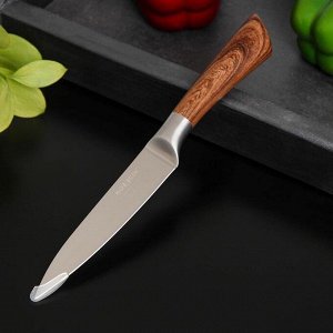 Нож универсальный Доляна Forest, лезвие 12,5 см, цвет коричневый