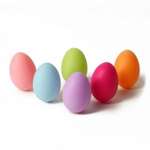 Набор яиц для творчества 6 шт., размер 1 шт: 4 * 6 см, цвета МИКС