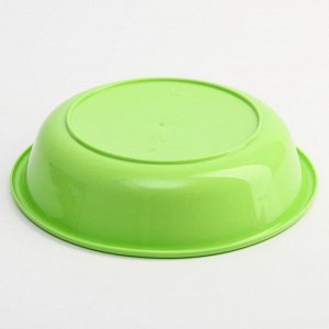Миска - тарелочка детская глубокая «Друзья», цвет зеленый, 550 мл