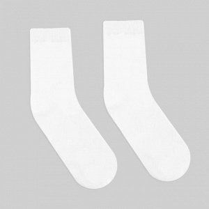 Носки женские, цвет белый, размер 23-25