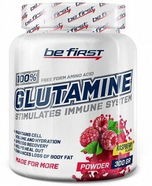 Аминокислота Глютамин Glutamine raspberry Be first 300 гр.