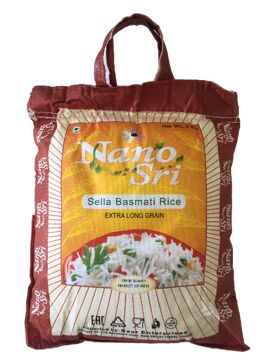 Рис басмати Селла Нано Шри Sella Basmati Rice Nano Sri 5 кг