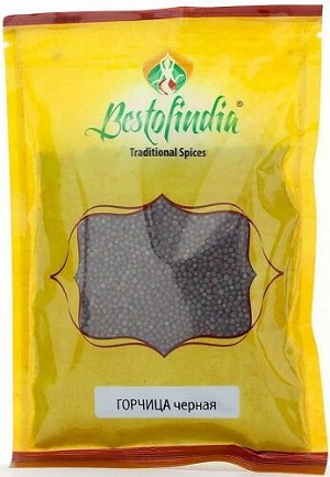 Горчица чёрная семена Mustard Black Seeds Bestofindia 100 гр.