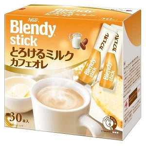 Кофе AGF Бленди 3 в1(с повышенным содержанием молока и сахара 30 порций) (желтый) 315г 1/6 Япония