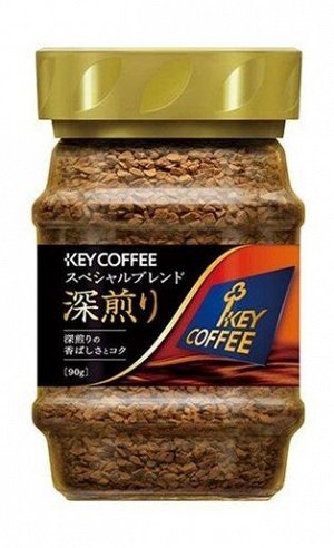 Кофе натуральный растворимый Key Coffee "Спешиал Бленд Dark" 90г (банка 1/12 Япония