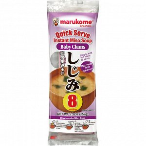 Мисо-суп быстрого приготовления с моллюском сидзими Marukome 8 порций 152г 1/20 Япония