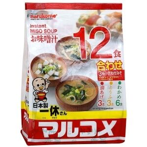 Мисо-суп быстрого приготовления Ассорти красное Marukome 12 порций 222г 1/48 Япония