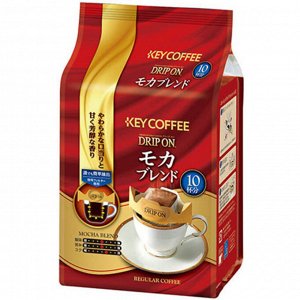 Натуральный молотый кофе Key Coffee Drip On Mocha Blend 80г (8 гр*10 шт) Япония 1/6