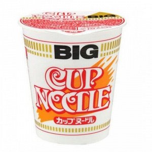 NISSIN BIG Суп-лапша б/п со вкусом креветки и соевым соусом, 100 гр (12)