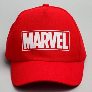 Кепка детская "Marvel", красная, р-р 52